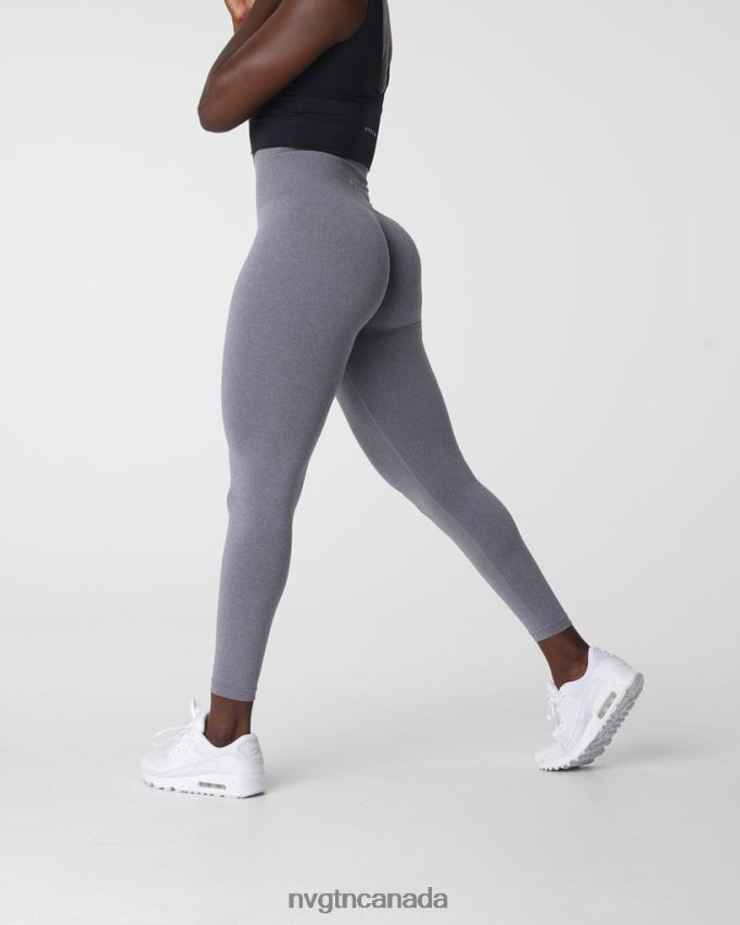 NVGTN Fitness Women NV Seamless Leggings Grey HJXFTJ579
