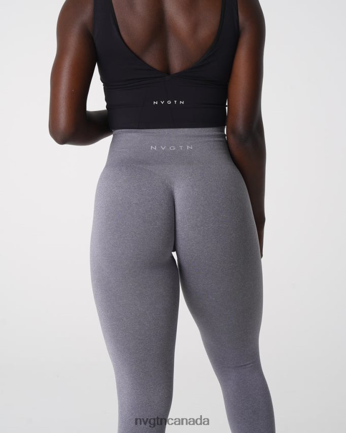 NVGTN Fitness Women NV Seamless Leggings Grey HJXFTJ579