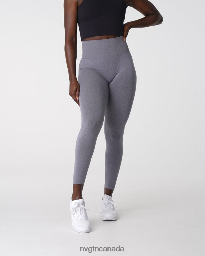 NVGTN Fitness Women NV Seamless Leggings Grey HJXFTJ579