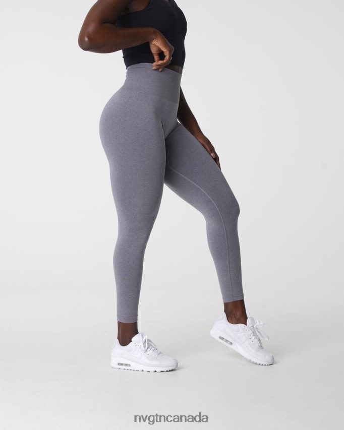 NVGTN Fitness Women NV Seamless Leggings Grey HJXFTJ579