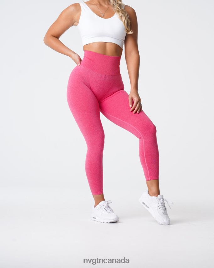 NVGTN Fitness Women NV Seamless Leggings Hot Pink HJXFTJ590