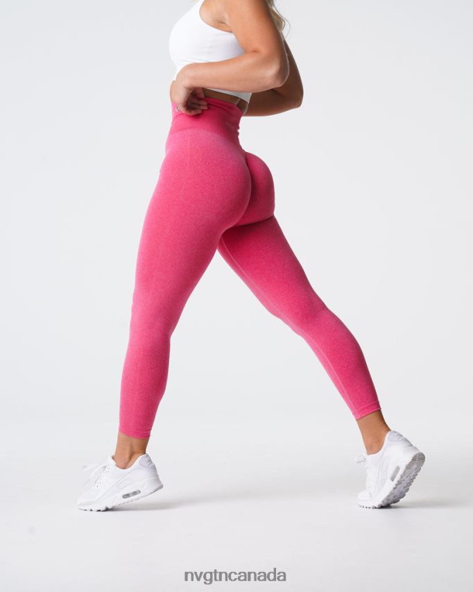 NVGTN Fitness Women NV Seamless Leggings Hot Pink HJXFTJ590