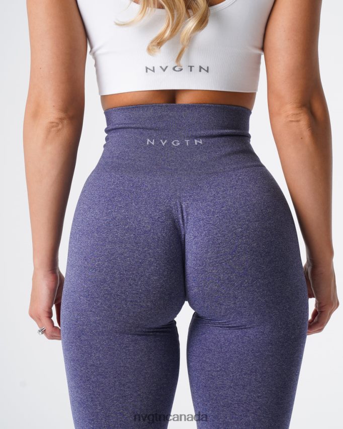 NVGTN Fitness Women NV Seamless Leggings Indigo HJXFTJ605