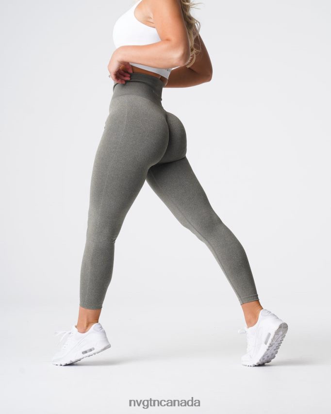 NVGTN Fitness Women NV Seamless Leggings Khaki Green HJXFTJ588