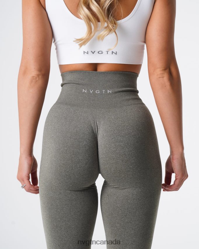 NVGTN Fitness Women NV Seamless Leggings Khaki Green HJXFTJ588