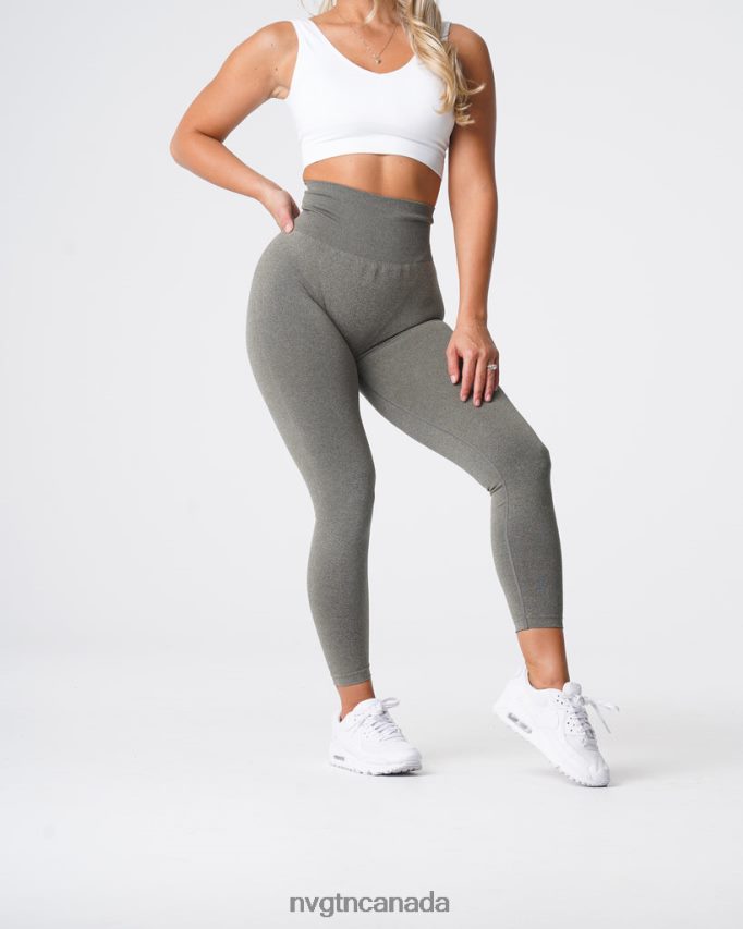 NVGTN Fitness Women NV Seamless Leggings Khaki Green HJXFTJ588