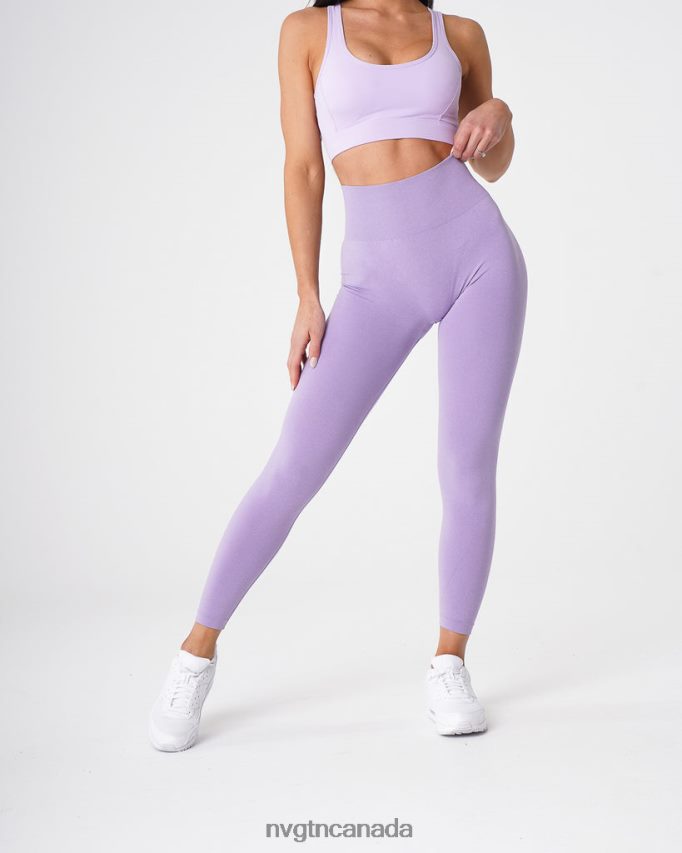 NVGTN Fitness Women NV Seamless Leggings Lilac HJXFTJ603