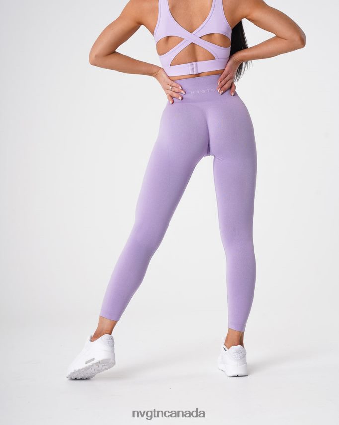 NVGTN Fitness Women NV Seamless Leggings Lilac HJXFTJ603