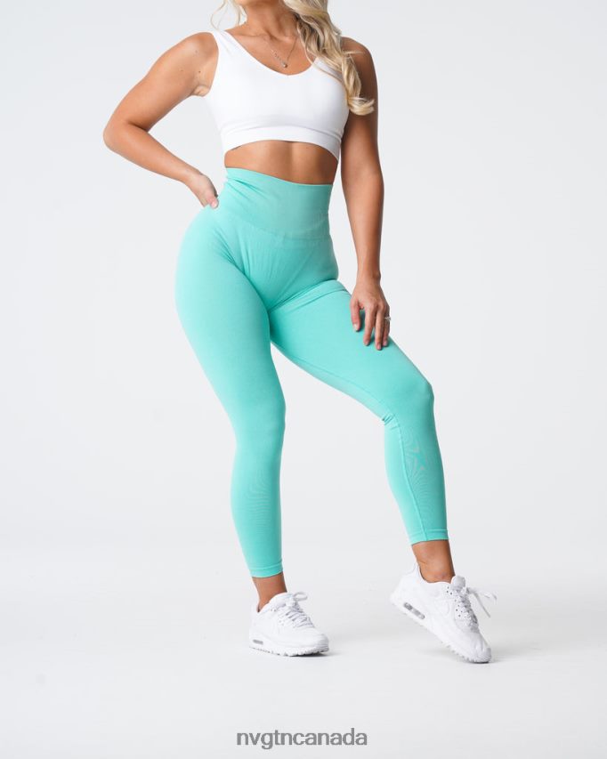 NVGTN Fitness Women NV Seamless Leggings Mint HJXFTJ595