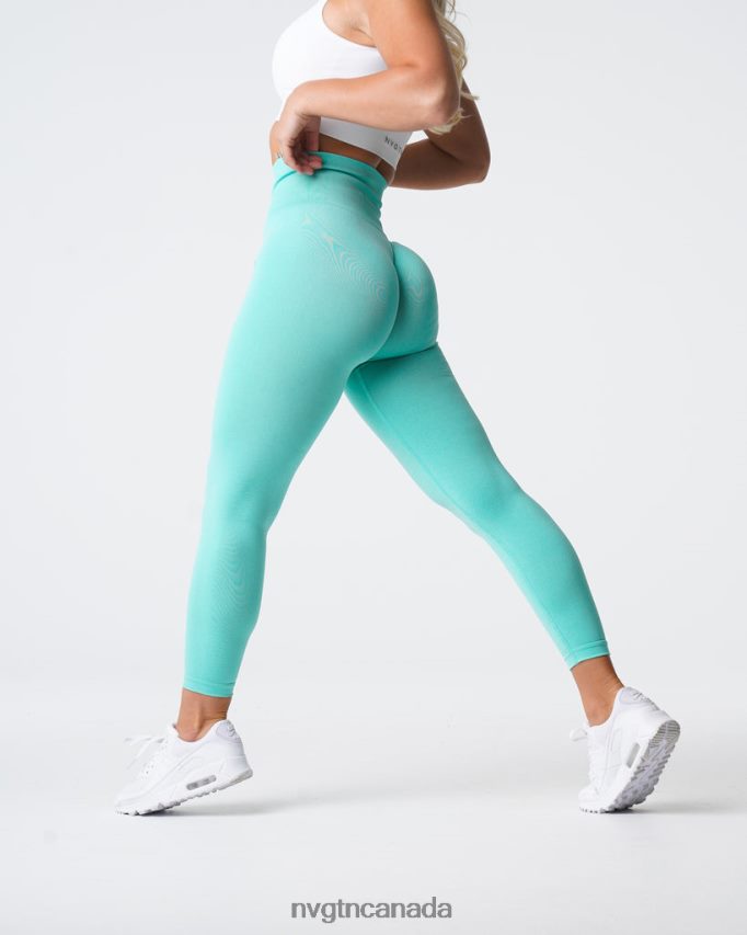 NVGTN Fitness Women NV Seamless Leggings Mint HJXFTJ595