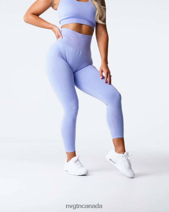 NVGTN Fitness Women NV Seamless Leggings Periwinkle HJXFTJ586