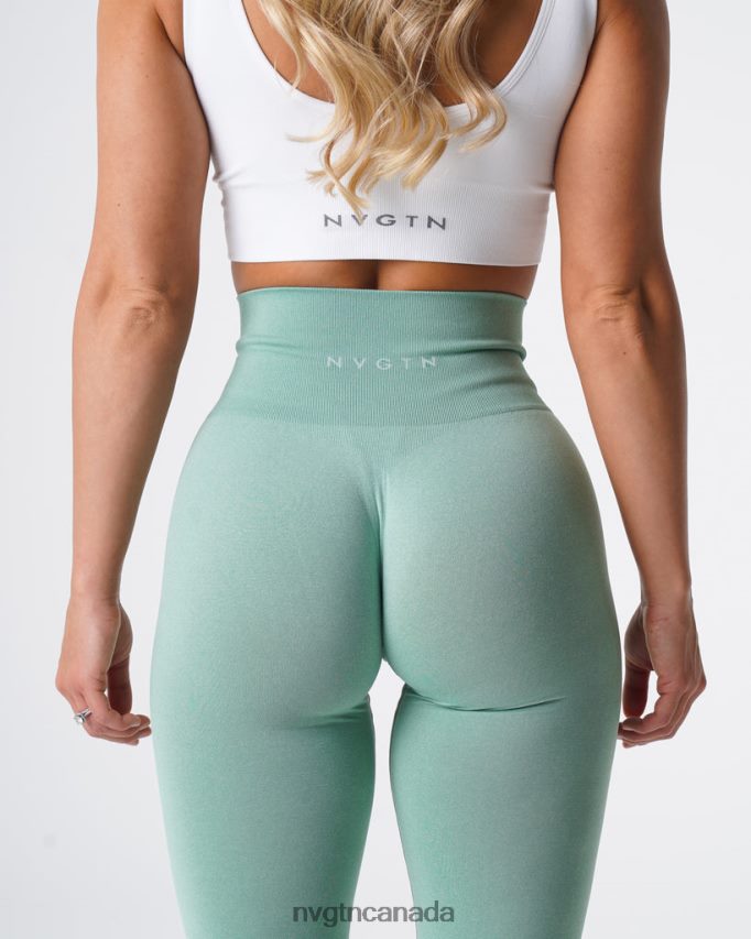 NVGTN Fitness Women NV Seamless Leggings Sage Green HJXFTJ602