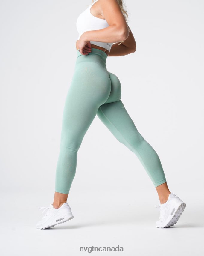 NVGTN Fitness Women NV Seamless Leggings Sage Green HJXFTJ602