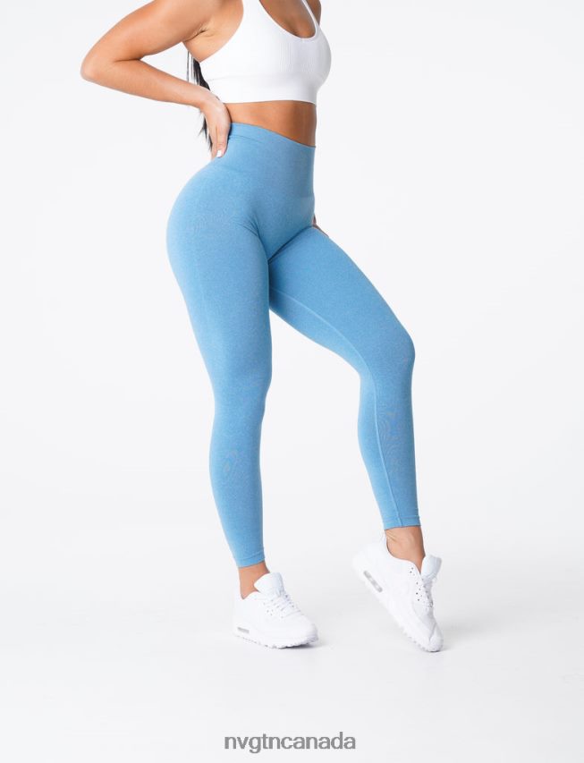 NVGTN Fitness Women NV Seamless Leggings Sky Blue HJXFTJ606