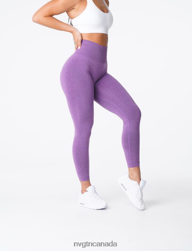 NVGTN Fitness Women NV Seamless Leggings Violet HJXFTJ599