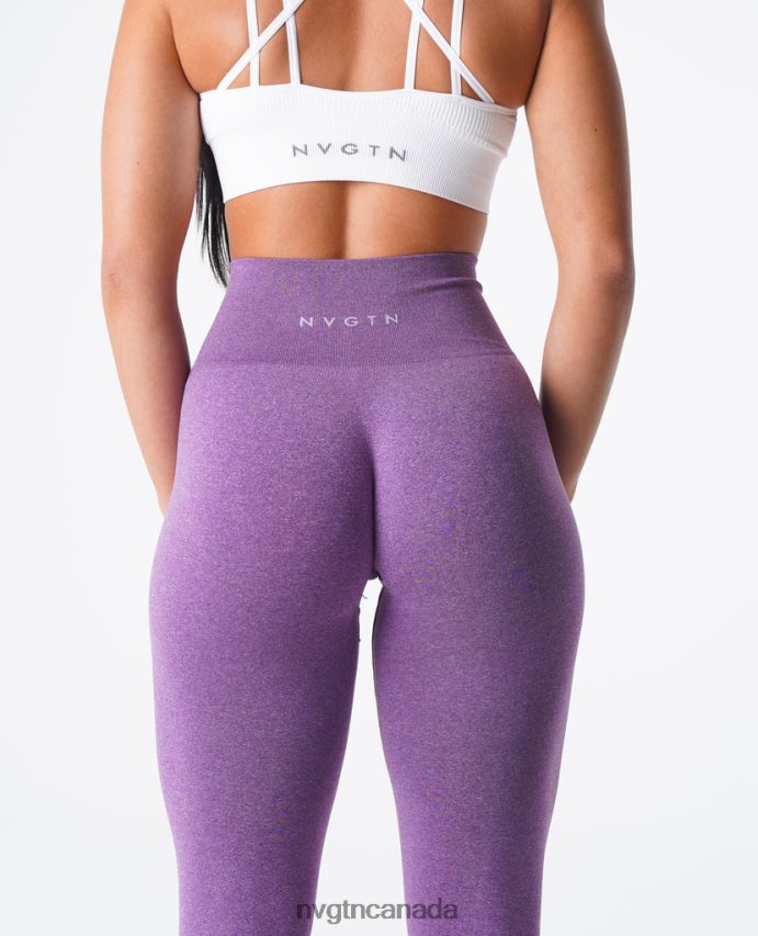 NVGTN Fitness Women NV Seamless Leggings Violet HJXFTJ599