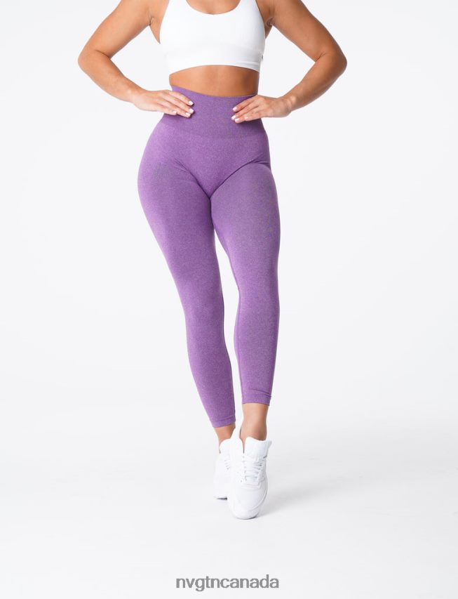 NVGTN Fitness Women NV Seamless Leggings Violet HJXFTJ599