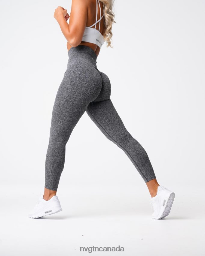 NVGTN Fitness Women Scrunch Seamless Leggings Black Speckled HJXFTJ559