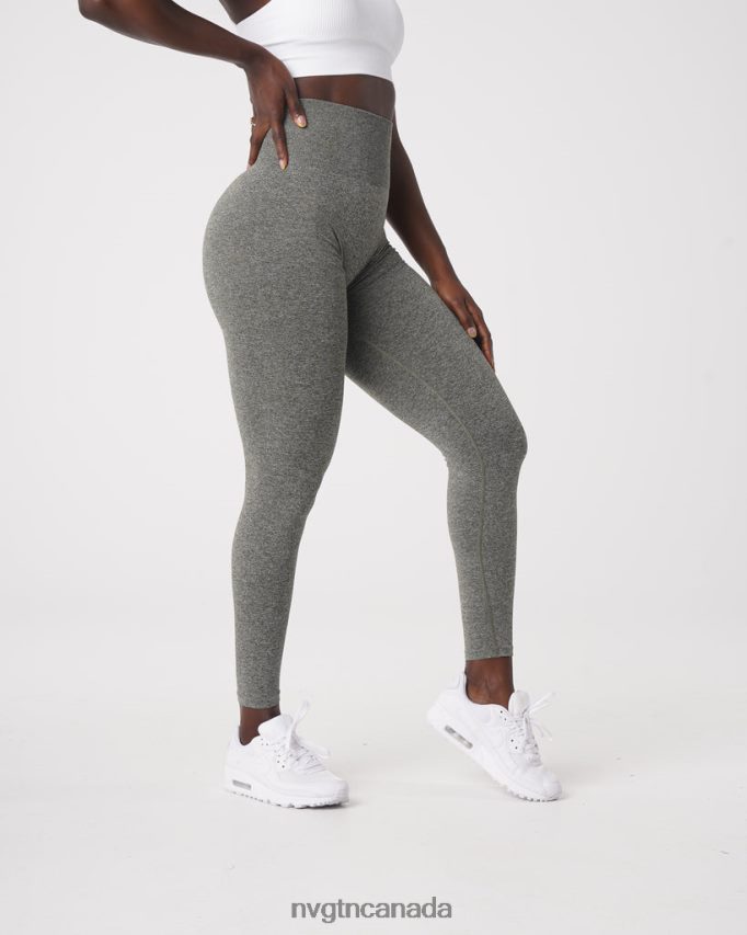 NVGTN Fitness Women Scrunch Seamless Leggings Khaki Green HJXFTJ561