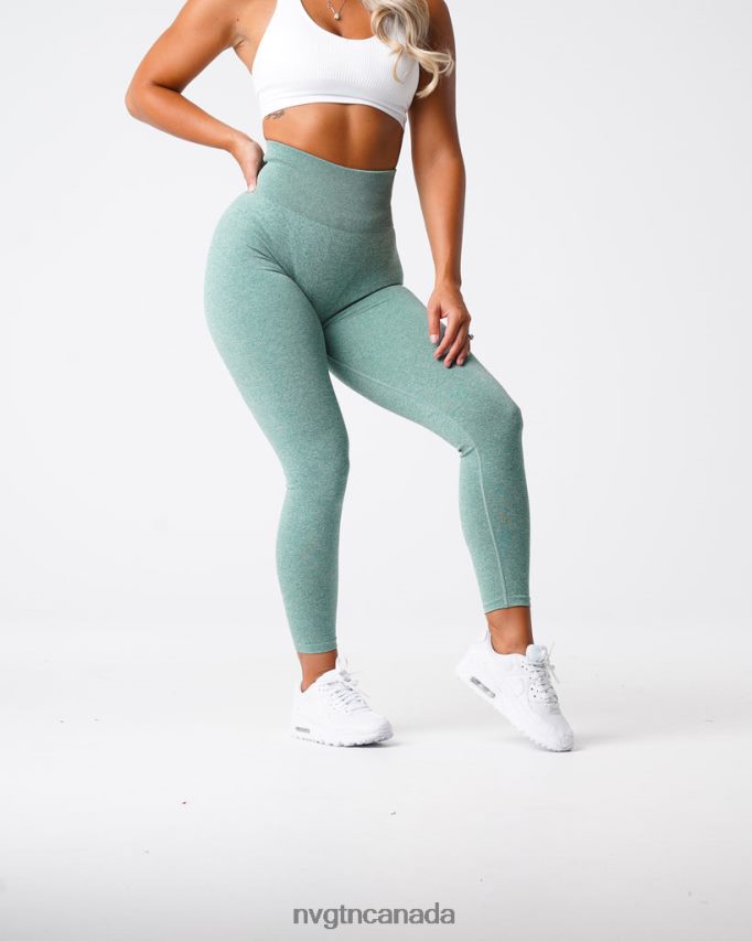 NVGTN Fitness Women Scrunch Seamless Leggings Sage Green HJXFTJ647