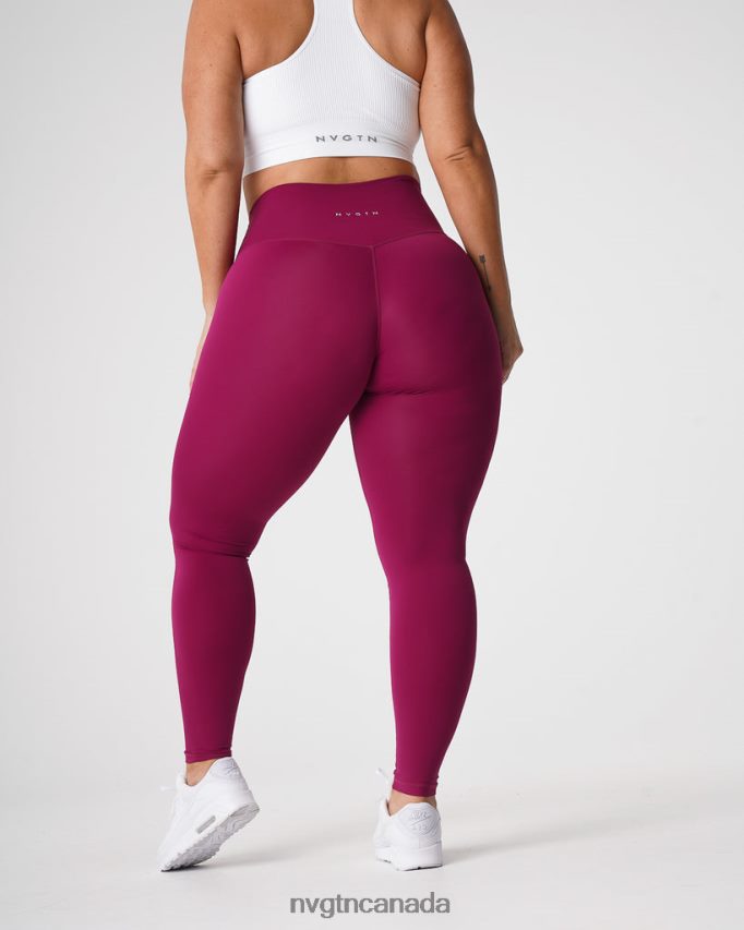 NVGTN Fitness Women Signature 2.0 Leggings Berry HJXFTJ653