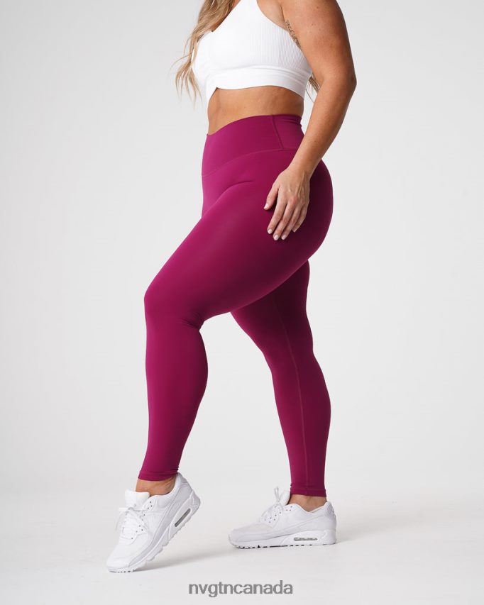 NVGTN Fitness Women Signature 2.0 Leggings Berry HJXFTJ653