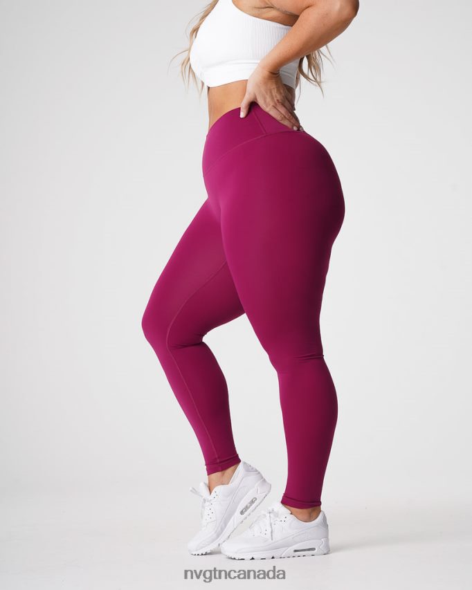 NVGTN Fitness Women Signature 2.0 Leggings Berry HJXFTJ653