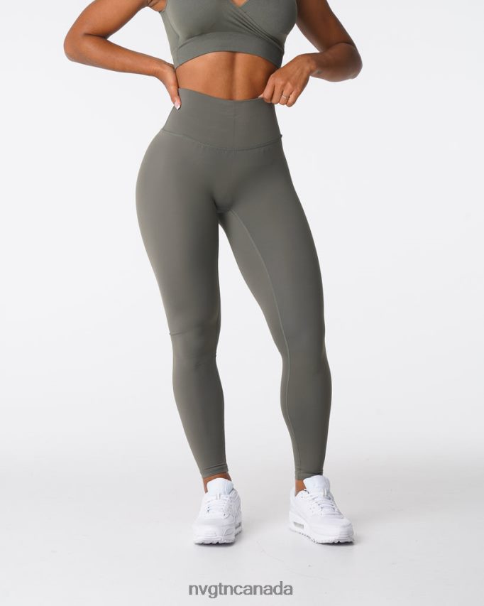 NVGTN Fitness Women Signature 2.0 Leggings Khaki Green HJXFTJ567