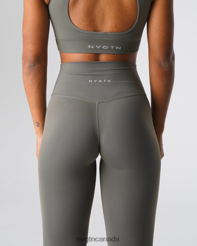NVGTN Fitness Women Signature 2.0 Leggings Khaki Green HJXFTJ567