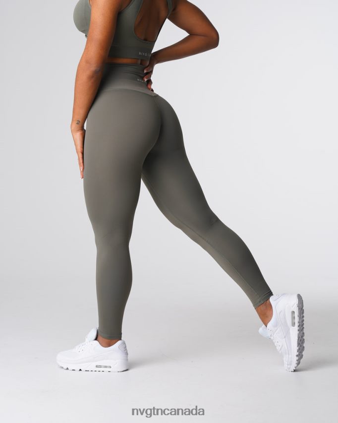 NVGTN Fitness Women Signature 2.0 Leggings Khaki Green HJXFTJ567