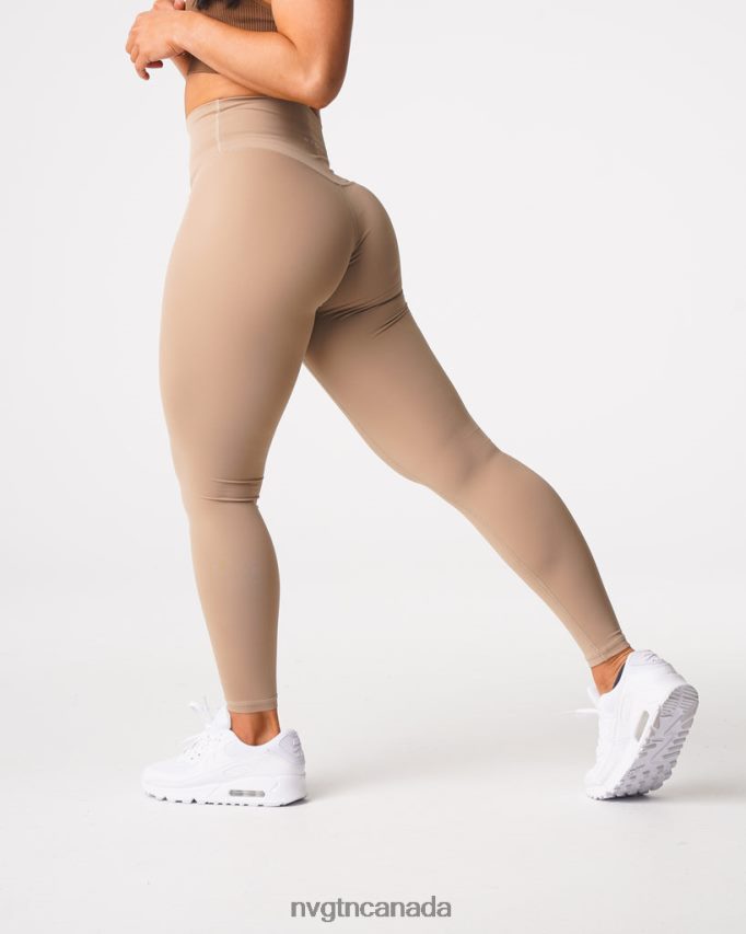 NVGTN Fitness Women Signature 2.0 Leggings Latte HJXFTJ565