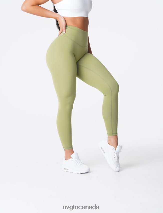 NVGTN Fitness Women Signature 2.0 Leggings Olive HJXFTJ654