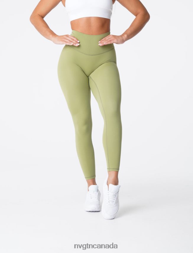 NVGTN Fitness Women Signature 2.0 Leggings Olive HJXFTJ654