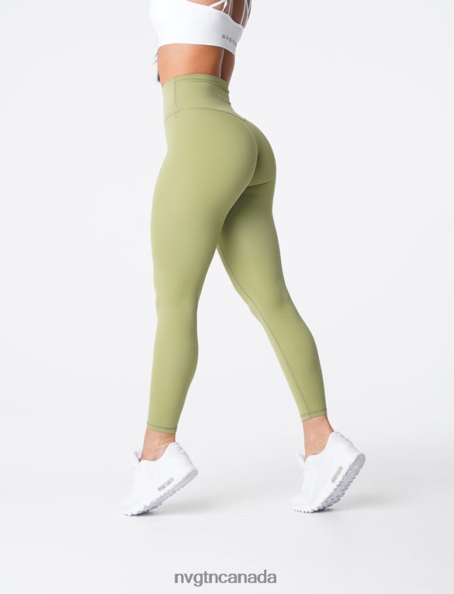 NVGTN Fitness Women Signature 2.0 Leggings Olive HJXFTJ654