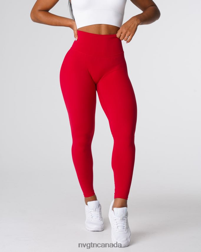 NVGTN Fitness Women Signature 2.0 Leggings Red Wine HJXFTJ551