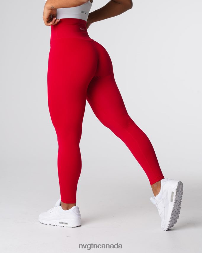 NVGTN Fitness Women Signature 2.0 Leggings Red Wine HJXFTJ551
