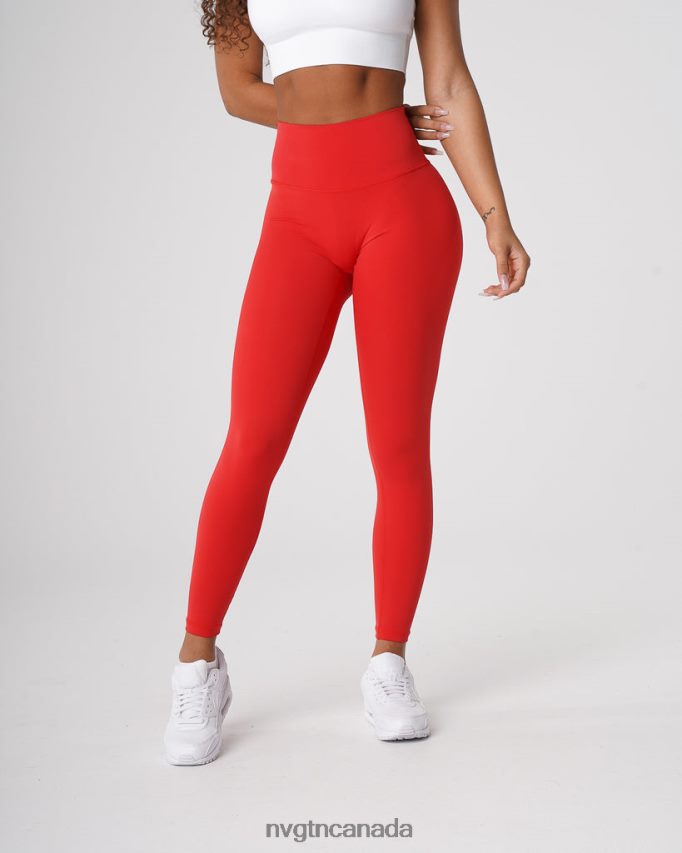 NVGTN Fitness Women Signature 2.0 Leggings Scarlet HJXFTJ652