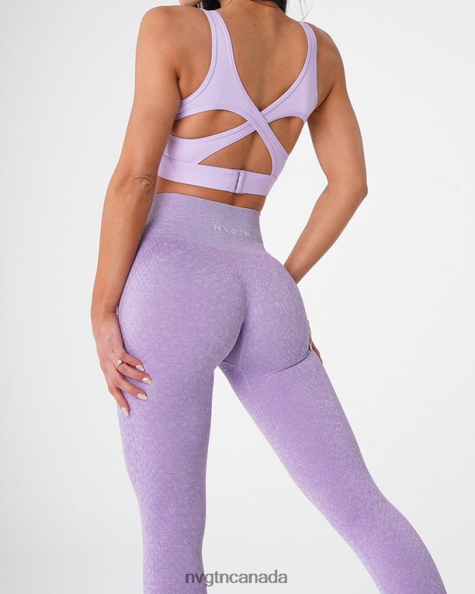 NVGTN Fitness Women Snakeskin Seamless Leggings Lilac HJXFTJ692