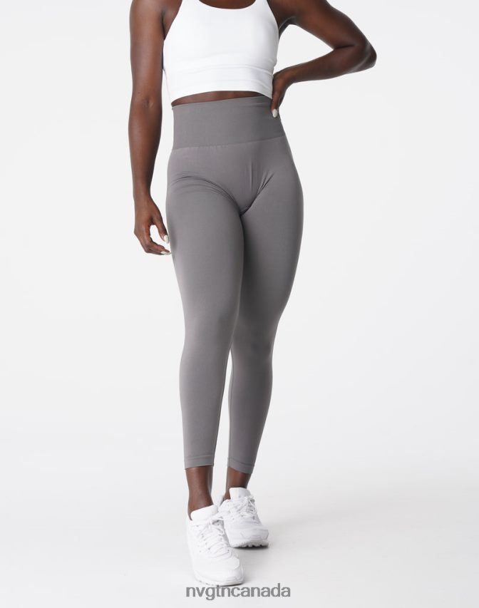 NVGTN Fitness Women Solid Seamless Leggings Charcoal HJXFTJ572