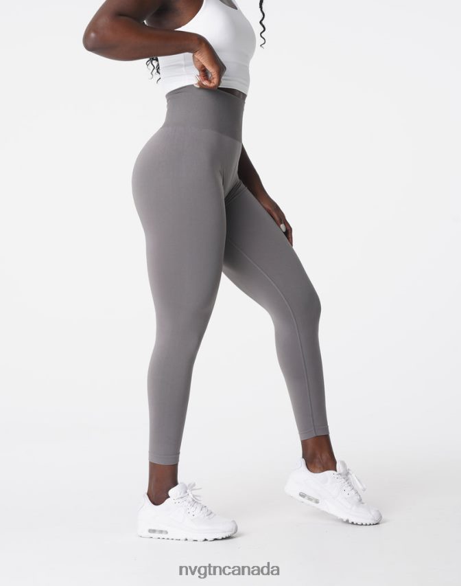 NVGTN Fitness Women Solid Seamless Leggings Charcoal HJXFTJ572