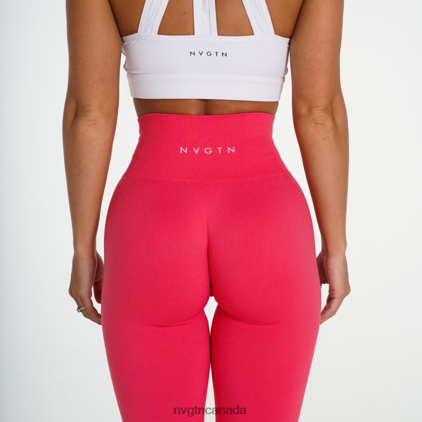 NVGTN Fitness Women Solid Seamless Leggings Hawaiian Pink HJXFTJ694
