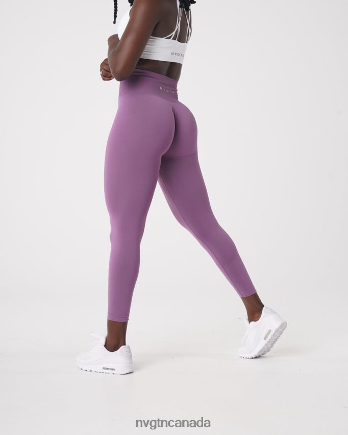 NVGTN Fitness Women Solid Seamless Leggings Orchid HJXFTJ577
