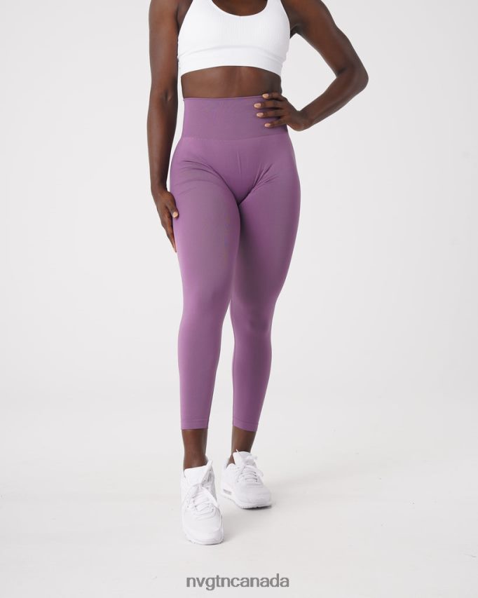 NVGTN Fitness Women Solid Seamless Leggings Orchid HJXFTJ577