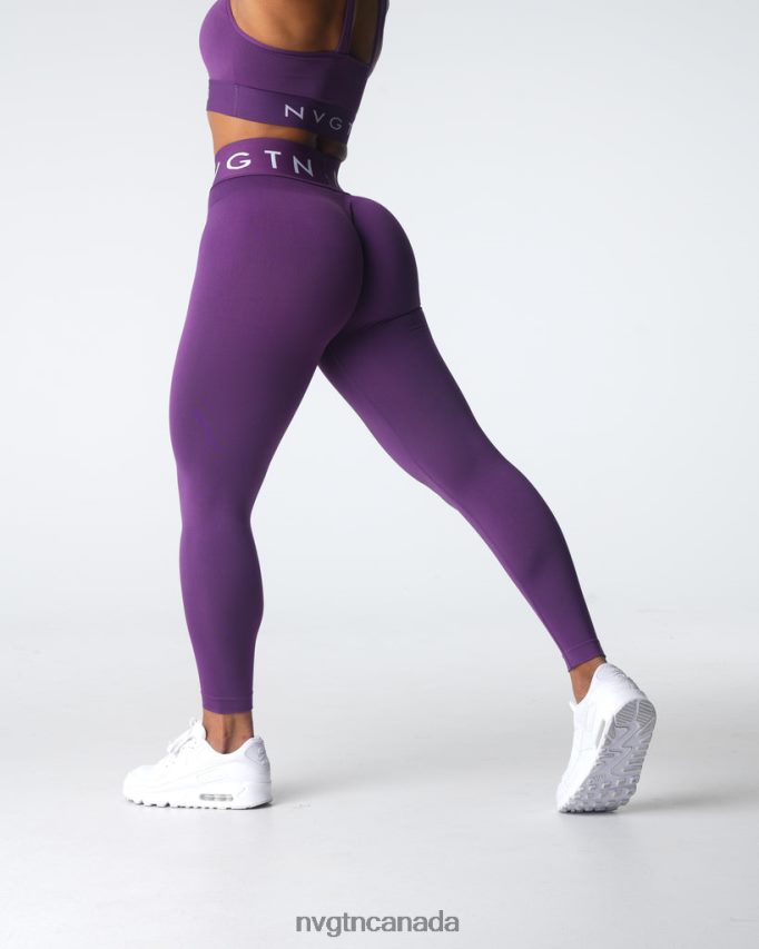 NVGTN Fitness Women Sport Seamless Leggings Amethyst HJXFTJ542