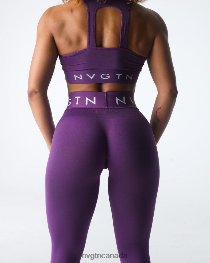NVGTN Fitness Women Sport Seamless Leggings Amethyst HJXFTJ542