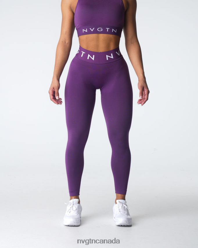 NVGTN Fitness Women Sport Seamless Leggings Amethyst HJXFTJ542