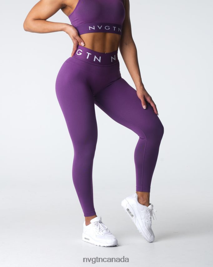 NVGTN Fitness Women Sport Seamless Leggings Amethyst HJXFTJ542