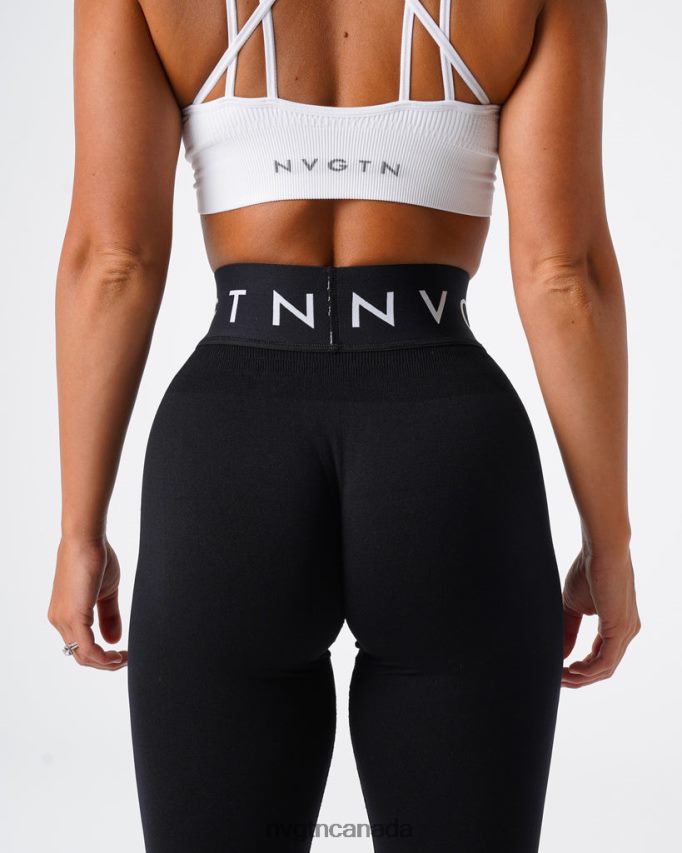 NVGTN Fitness Women Sport Seamless Leggings Black HJXFTJ496