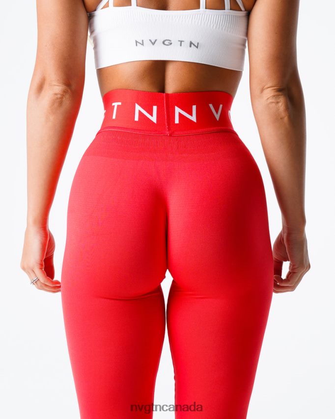 NVGTN Fitness Women Sport Seamless Leggings Scarlet HJXFTJ570