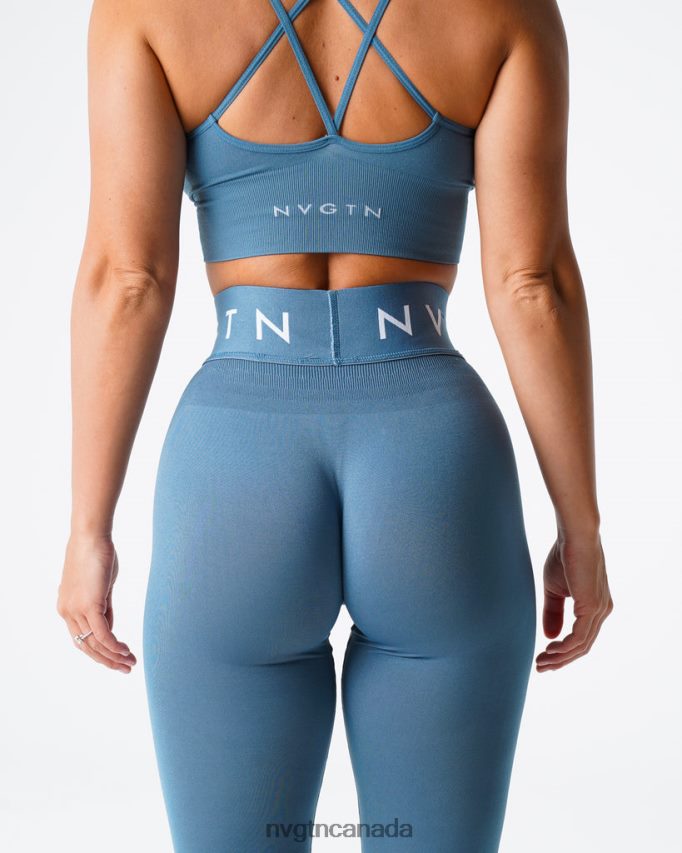 NVGTN Fitness Women Sport Seamless Leggings Stone Blue HJXFTJ498
